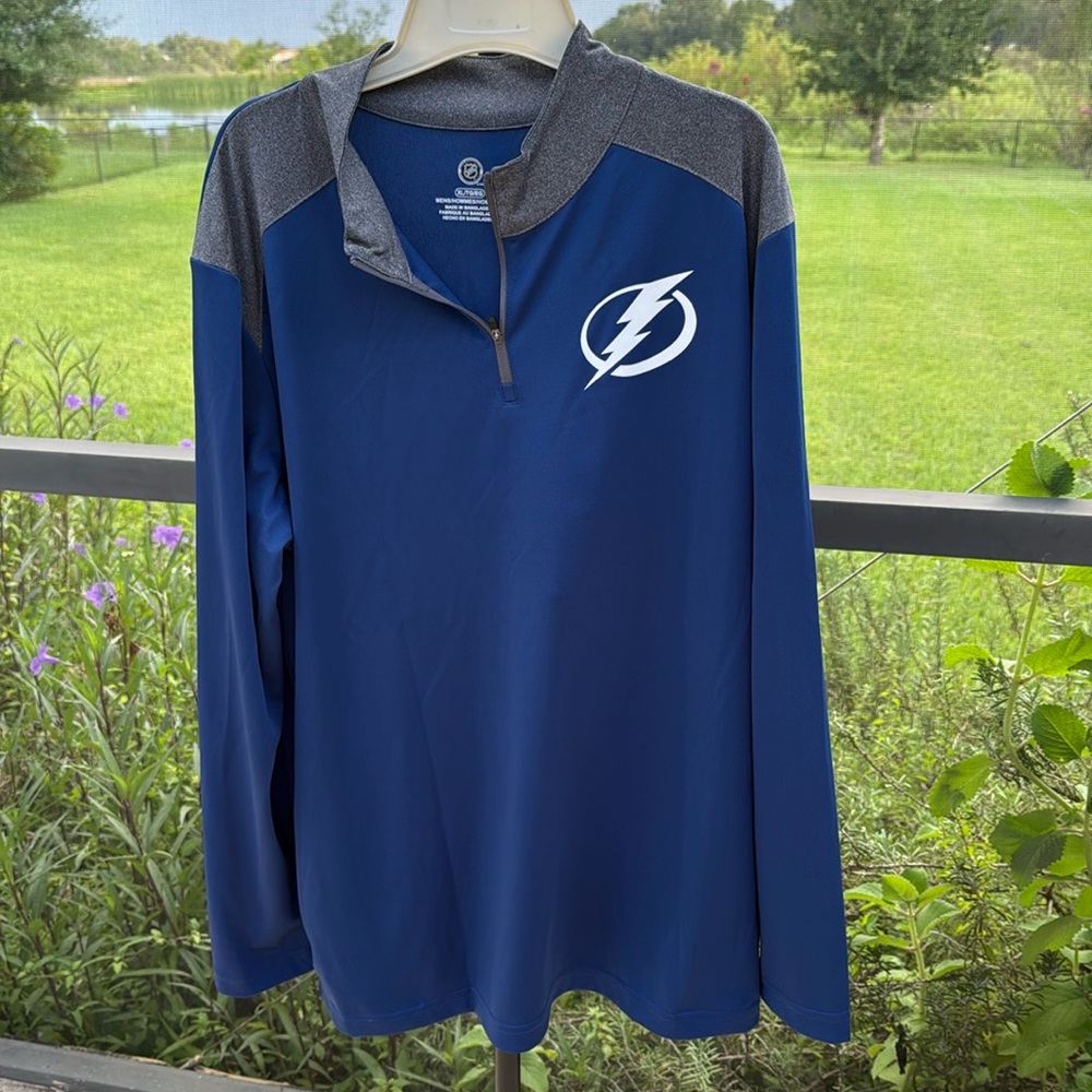 NHL Tampa Bay Lightning Quarter-Zip Pullover XL/TG/EG